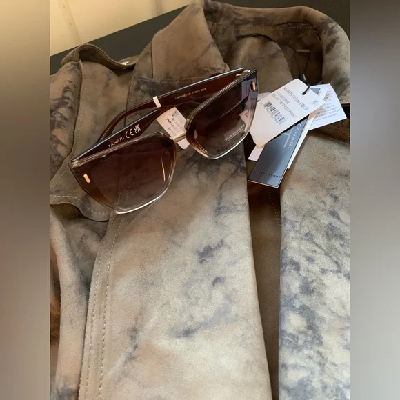 Tahari Brown Gray Jacket - Picture 2 of 6